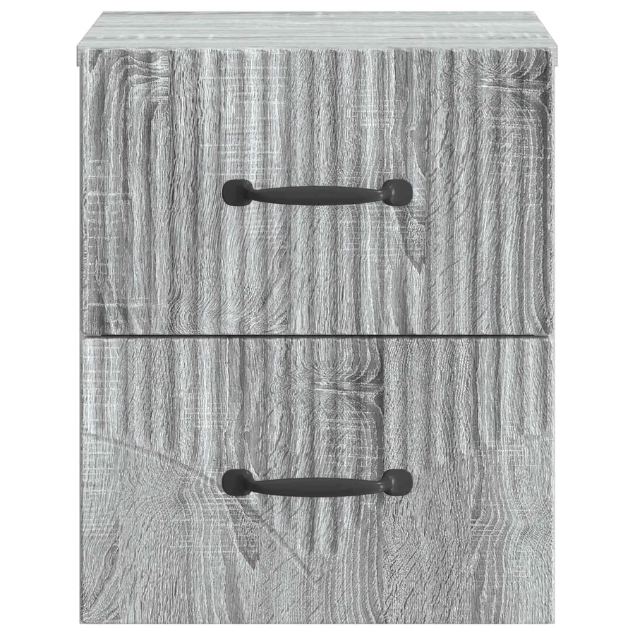 Cabinet de chevet mural Sonoma gris 34,5 x 33 x 40 cm - 5