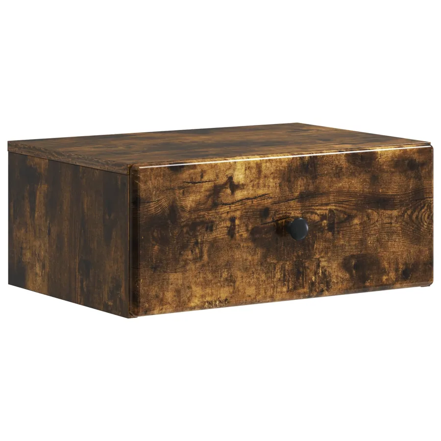 Cabinet de chevet mural 2 pcs Chêne fumé 49 x 34,5 x 20 cm - 5