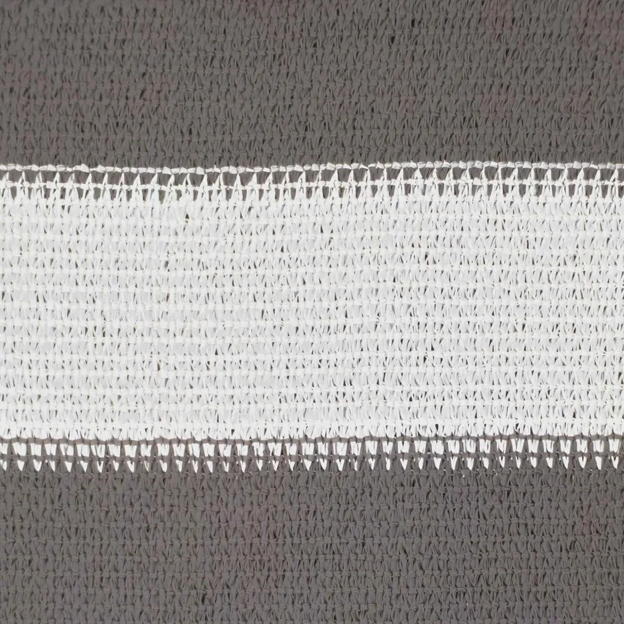Voile d'ombre Gris clair et blanc 6 x 7 m HDPE - 7