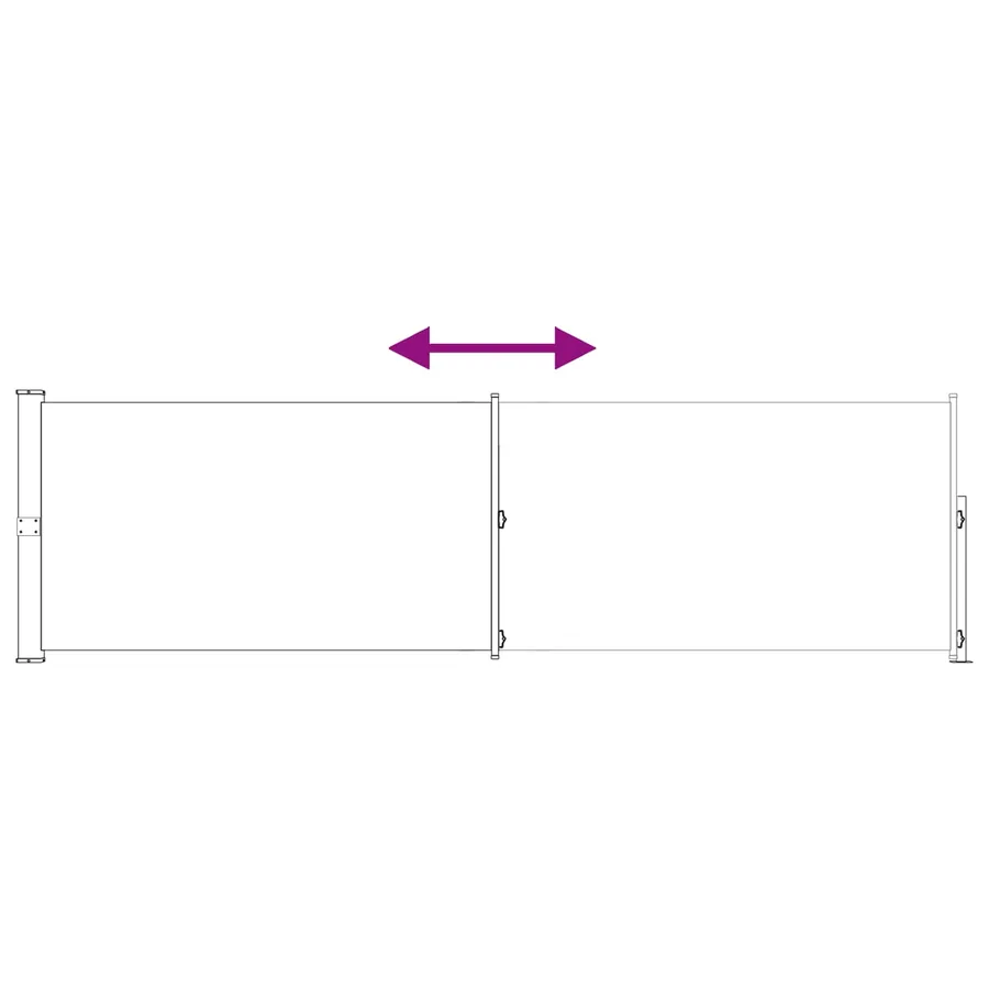 Store latéral rétractable 170 x 300 cm Polyester Rectangulaire - 6