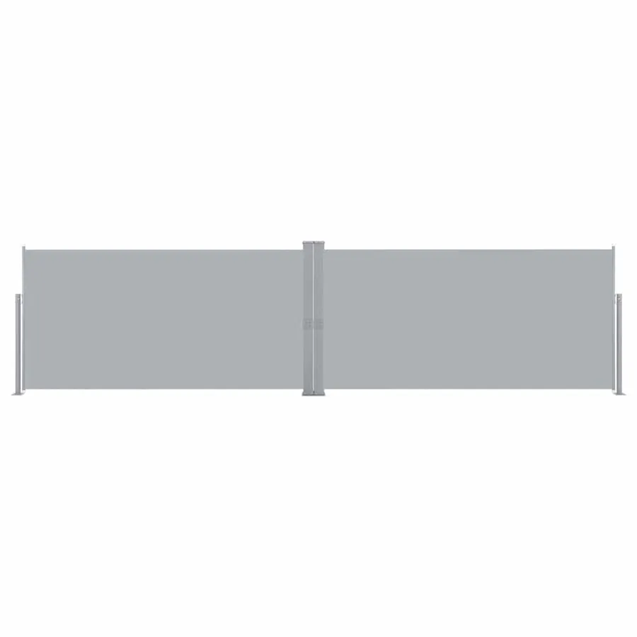 Auvent latéral rétractable 160x600 cm Gris - 2
