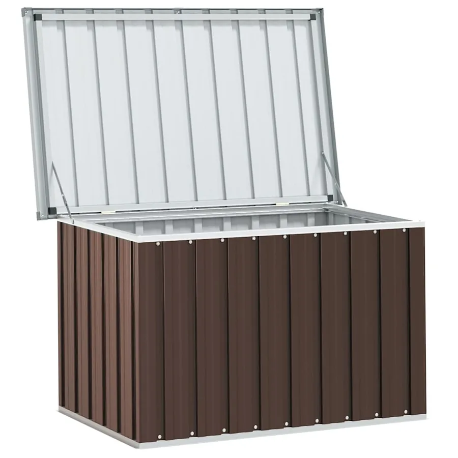 Coffre de rangement de jardin Marron 109x67x65 cm - 5