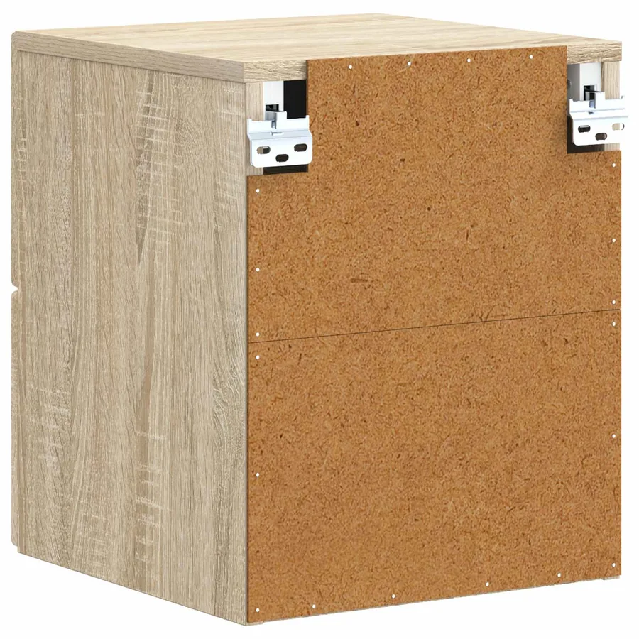 Cabinet de chevet mural Chêne Sonoma 34,5 x 33 x 40 cm - 6