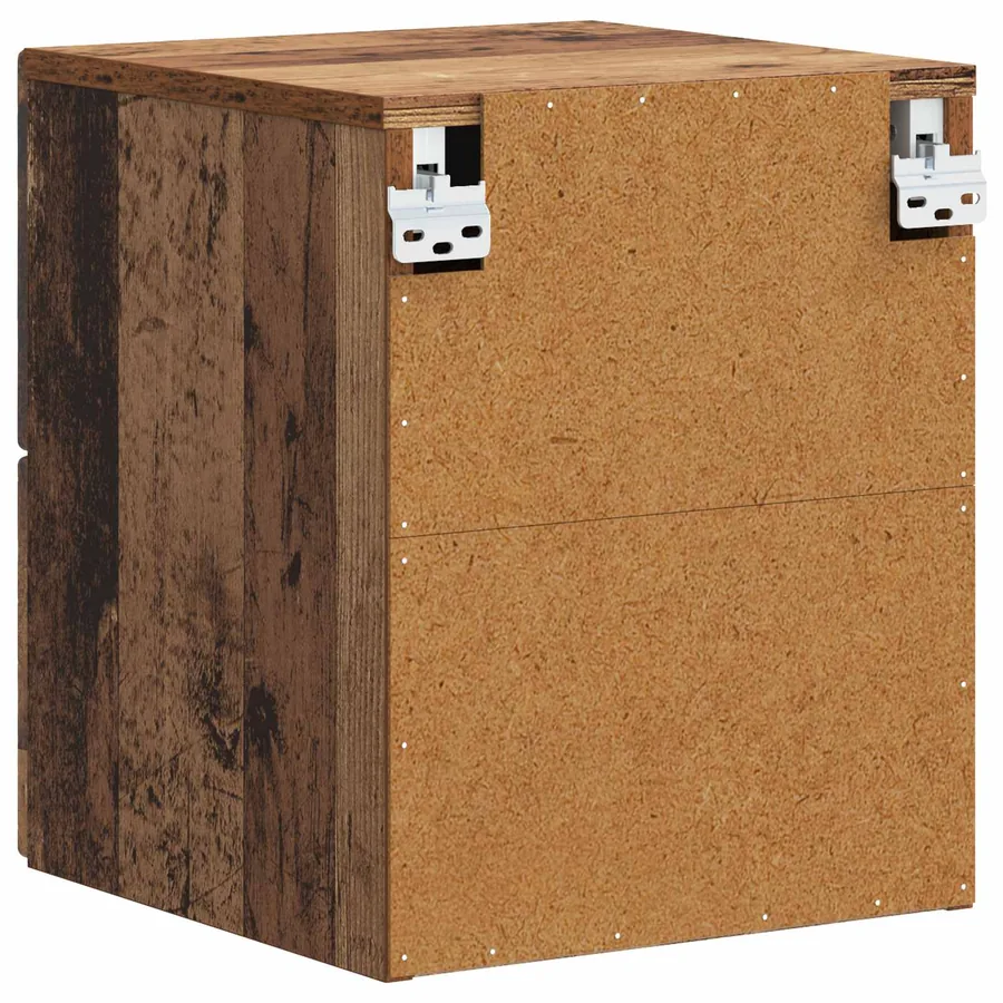 Cabinet de chevet mural Bois ancien 34,5 x 33 x 40 cm - 6