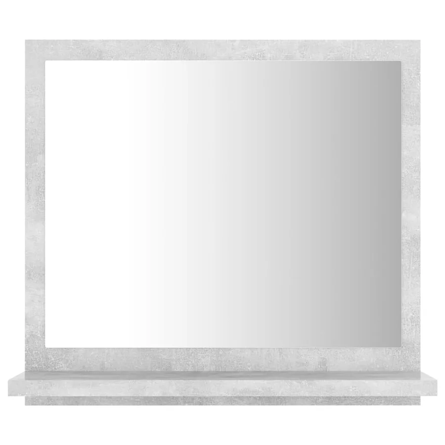 Miroir de salle de bain Gris béton 40x10,5x37cm Bois ingénierie - 4