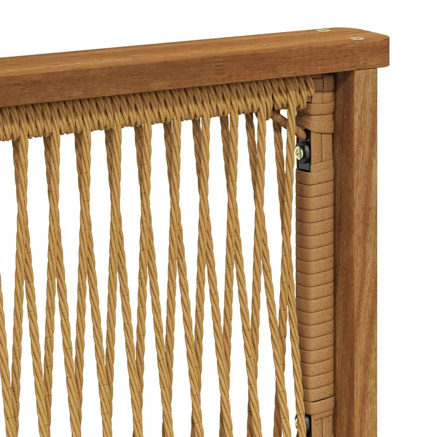 Sofa de milieu extérieur Bois d'Acacia Massif Naturel - 6