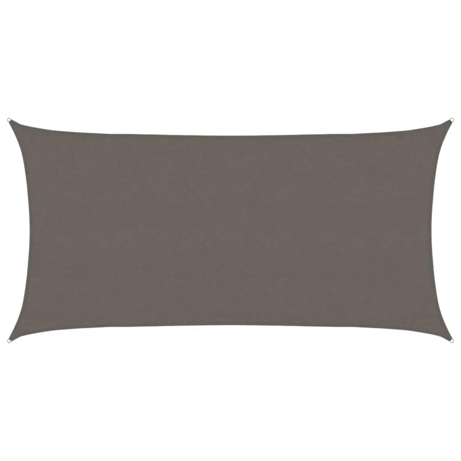 Voile d'ombrage 160 g/m² anthracite 3x6 m PEHD - 2
