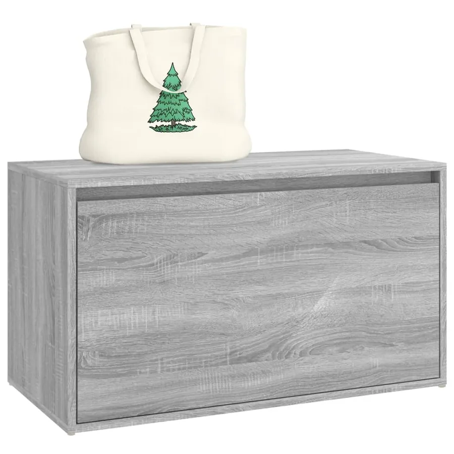 Banc d'entrée 80x40x45 cm Sonoma gris Bois d'ingénierie - 5