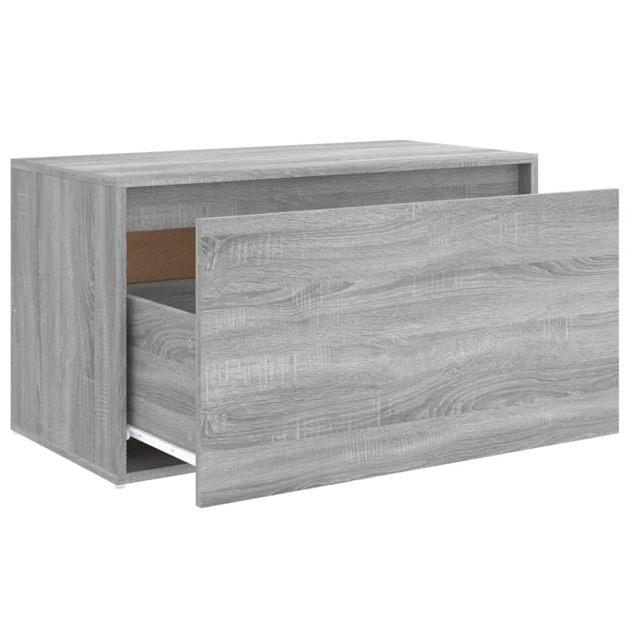 Banc d'entrée 80x40x45 cm Sonoma gris Bois d'ingénierie - 7