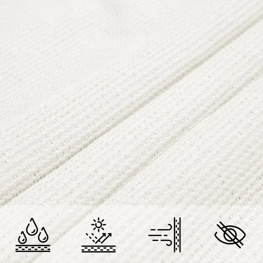 Voile d'ombrage 160 g/m² Blanc 3/4x3 m PEHD - 7