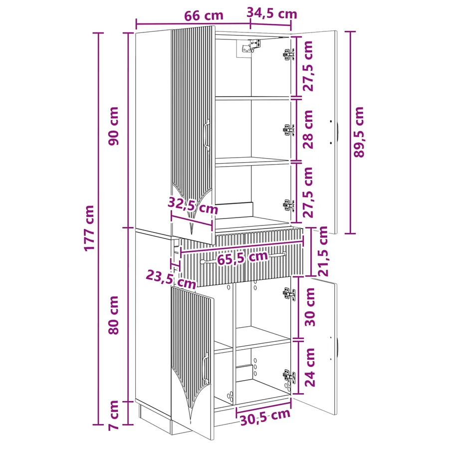 Ensemble de Meubles 2 pcs Sonoma gris Bois d'ingénierie - 9