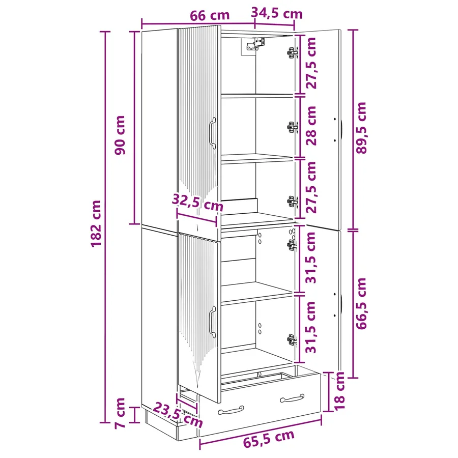 Ensemble de Meubles 2 pcs Chêne Sonoma Bois d'ingénierie - 9