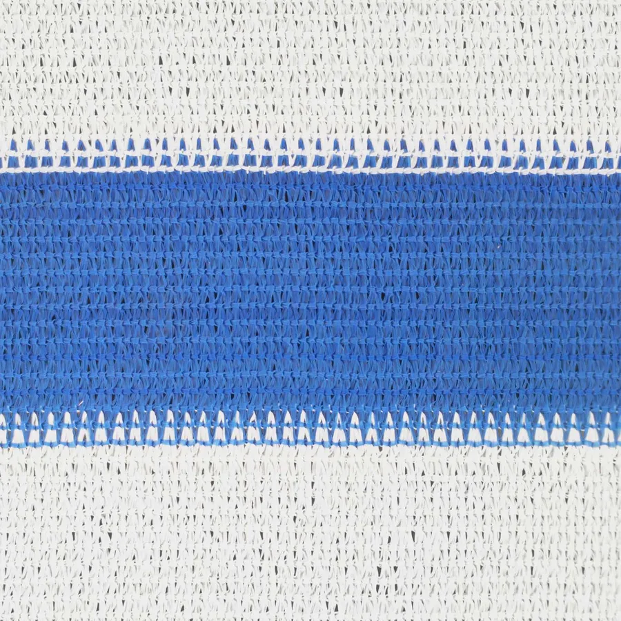 Voile d'ombre Bleu et Blanc 3 x 4 m HDPE - 7