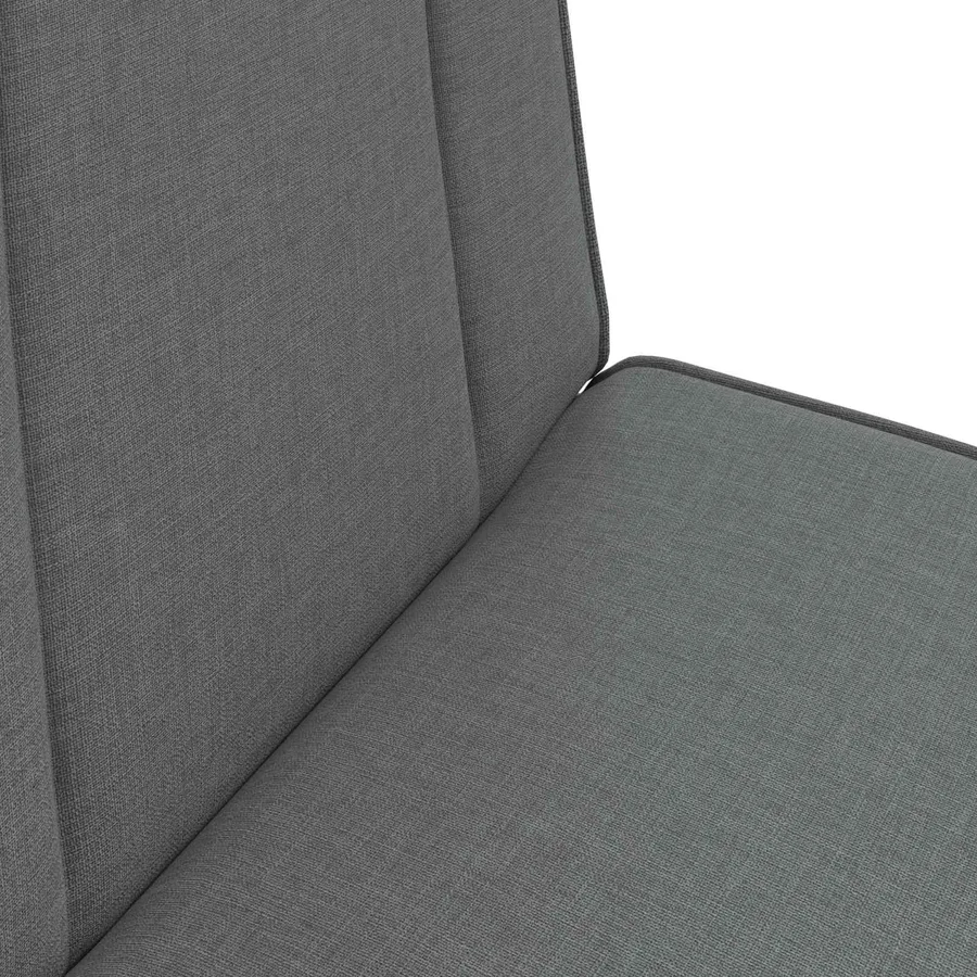 Fauteuil de sol ajustable Gris foncé Tissu - 7