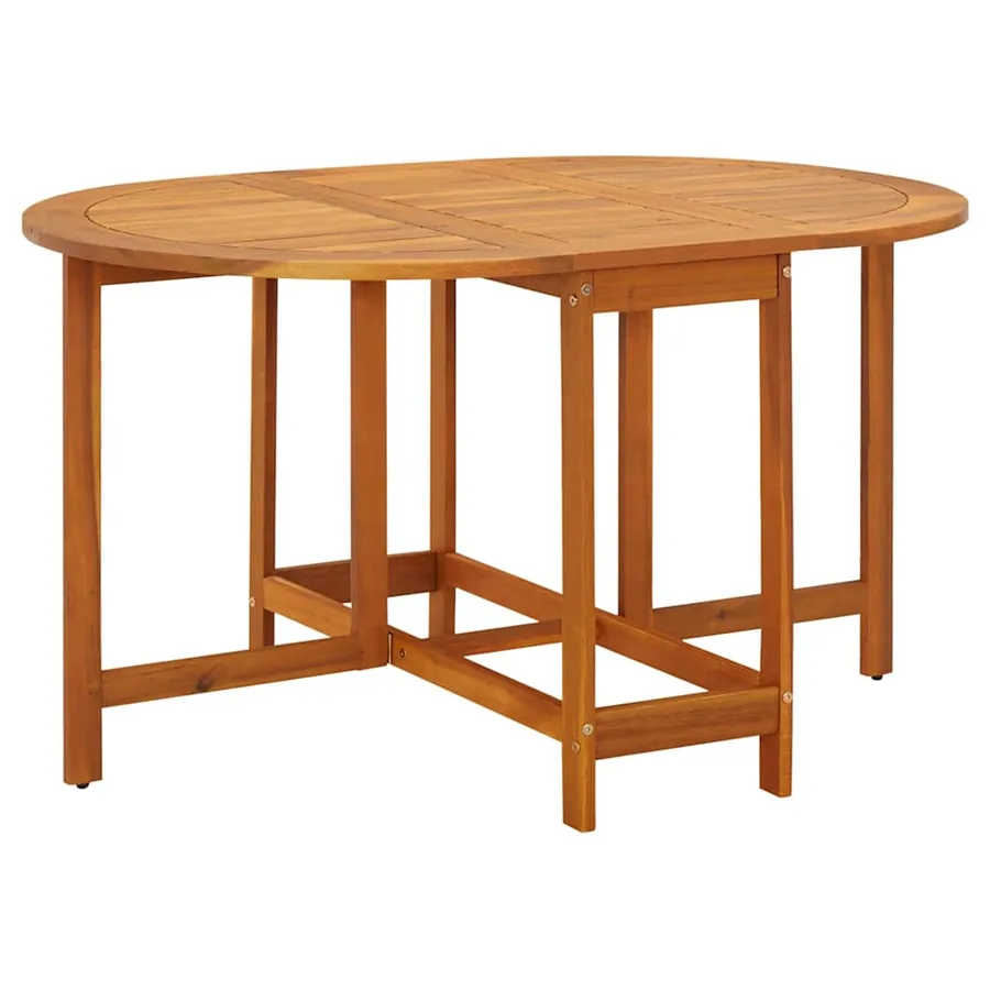 Table de jardin 130x90x72 cm Bois d'acacia massif - 2