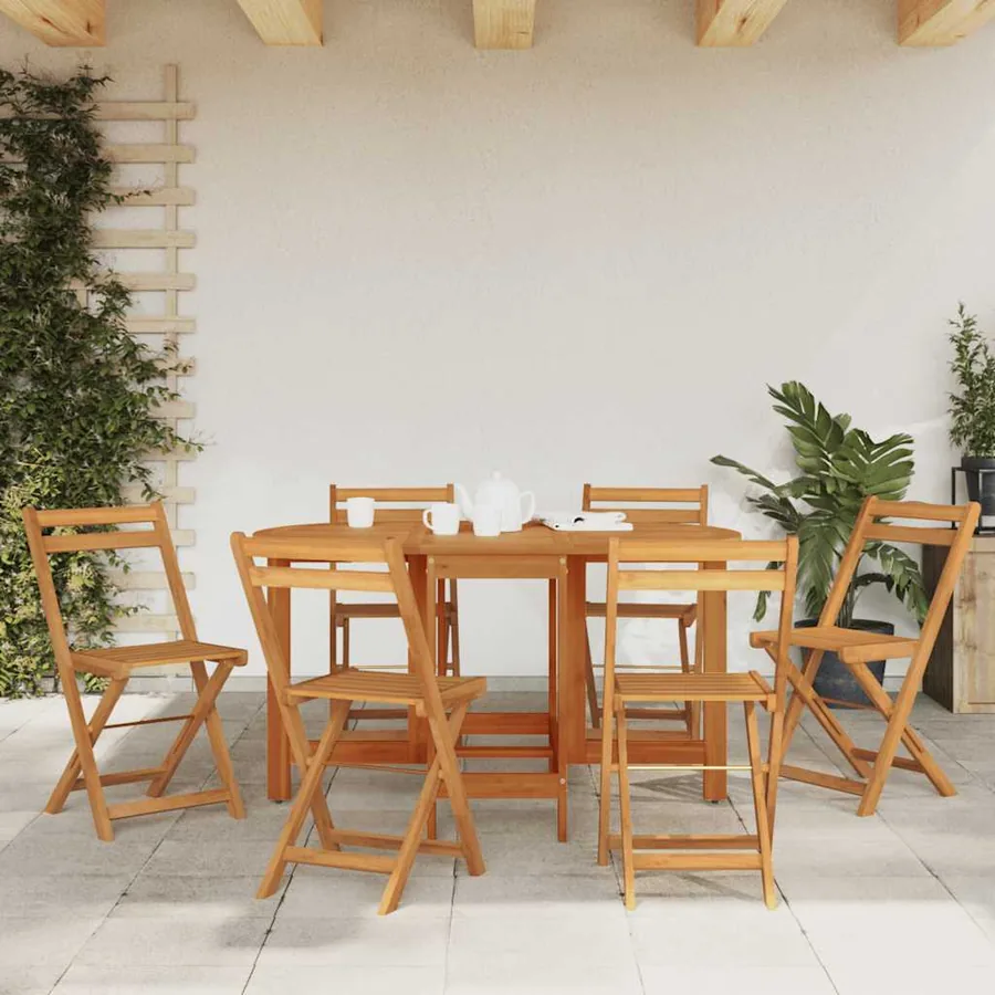 Table de jardin 130x90x72 cm Bois d'acacia massif - 3
