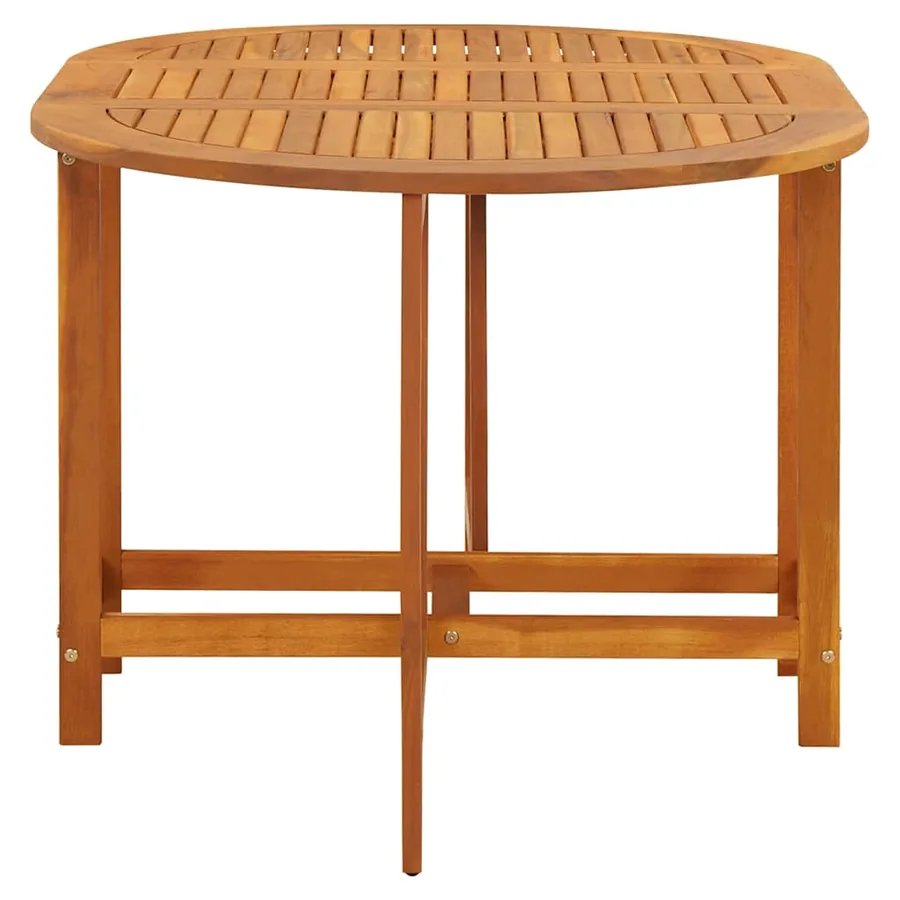 Table de jardin 130x90x72 cm Bois d'acacia massif - 5