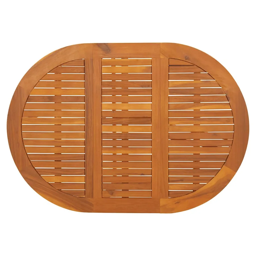Table de jardin 130x90x72 cm Bois d'acacia massif - 6