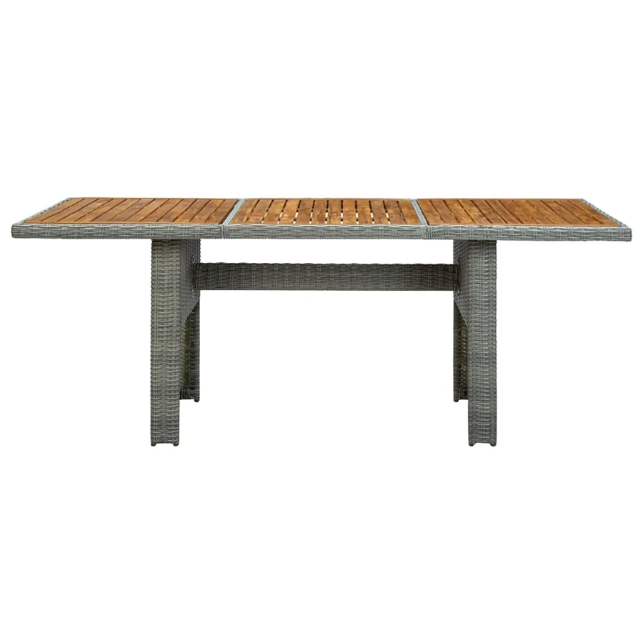 Ensemble à manger d'extérieur et coussins 9 pcs résine tressée - 10