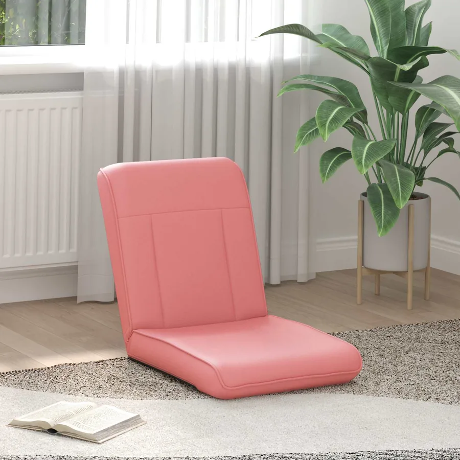 Fauteuil de sol ajustable Rose Simili cuir