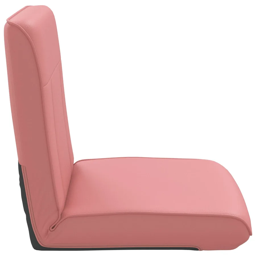 Fauteuil de sol ajustable Rose Simili cuir - 5
