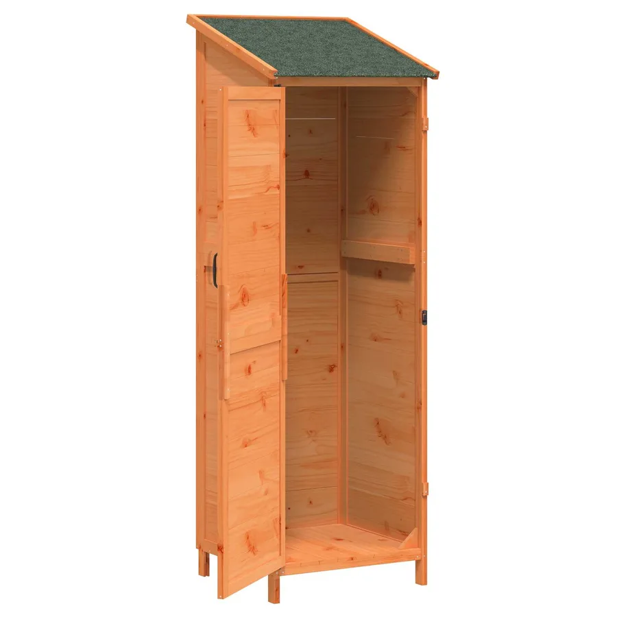 Abri de jardin Marron 59,5 x 56 x 176,5 cm Bois de Sapin Massif - 4