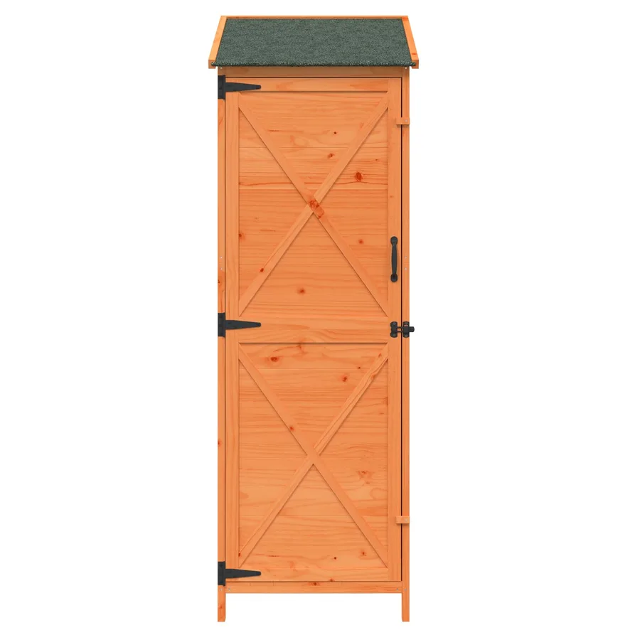 Abri de jardin Marron 59,5 x 56 x 176,5 cm Bois de Sapin Massif - 5