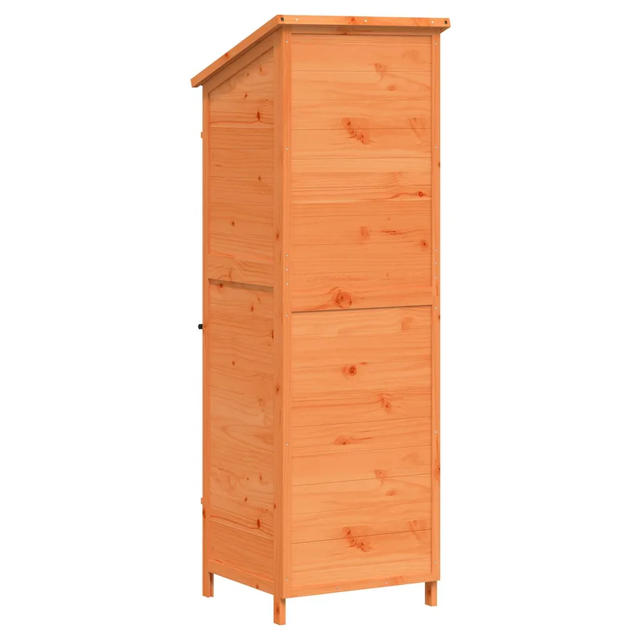 Abri de jardin Marron 59,5 x 56 x 176,5 cm Bois de Sapin Massif - 7