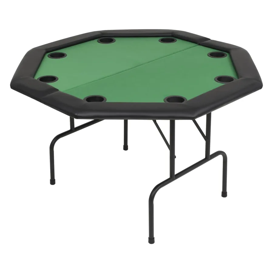 Table de poker pliable pour 8 joueurs 2 plis Octogonale Vert - 2