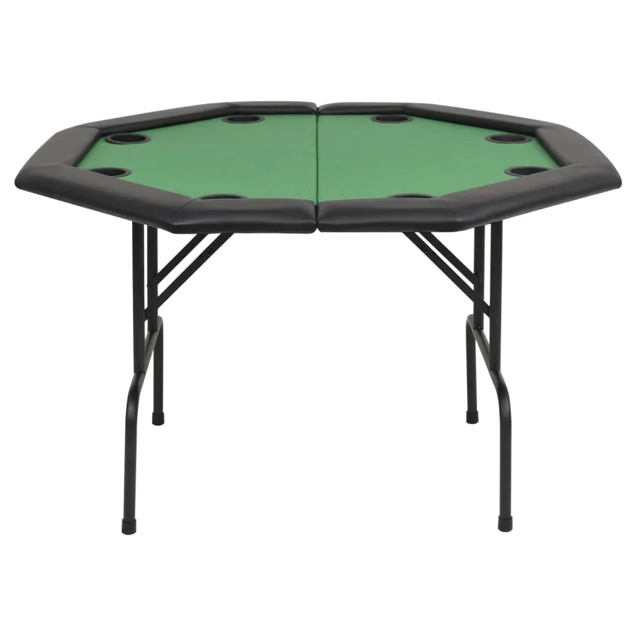 Table de poker pliable pour 8 joueurs 2 plis Octogonale Vert - 3