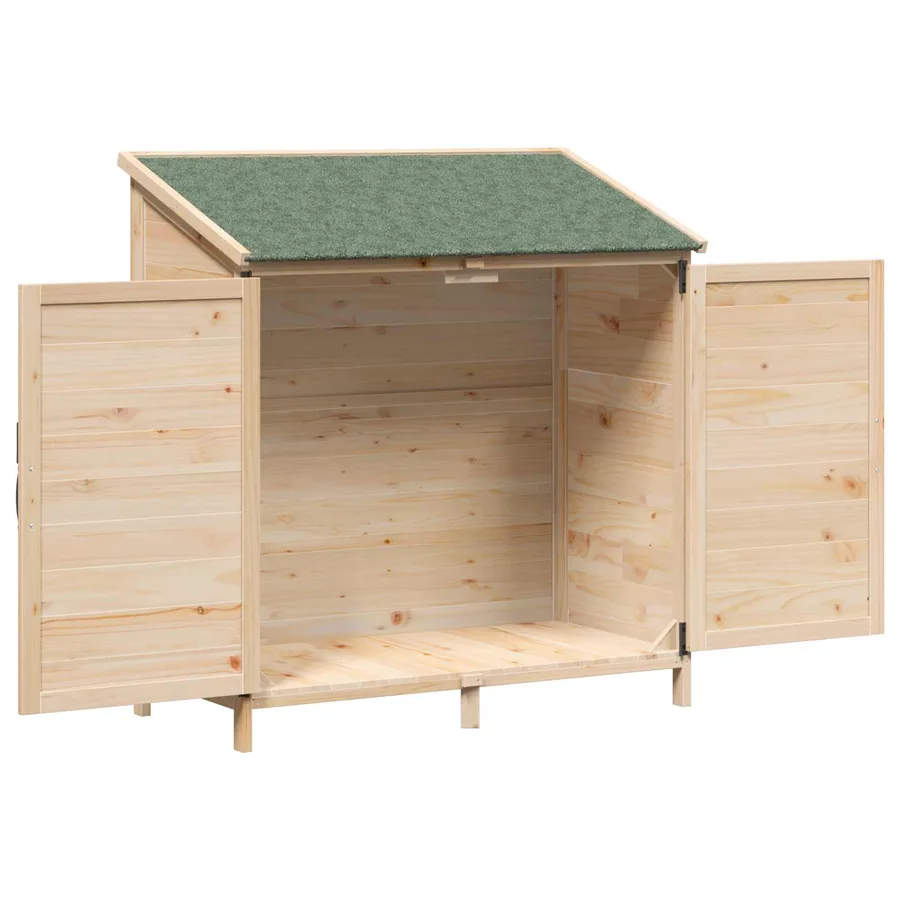 Abri de jardin Naturel 106 x 56 x 113,5 cm Bois de Sapin Massif - 4