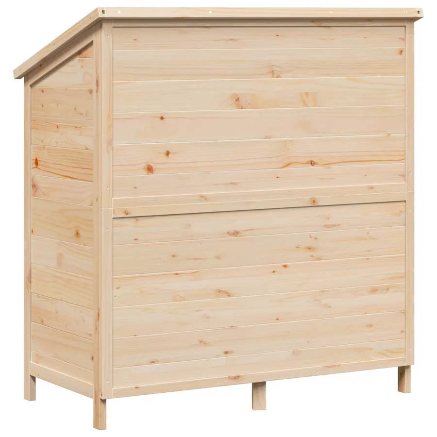 Abri de jardin Naturel 106 x 56 x 113,5 cm Bois de Sapin Massif - 7
