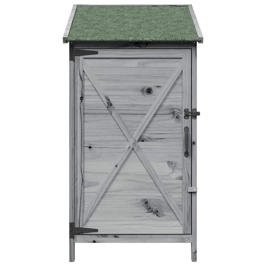 Abri de jardin Gris 59,5 x 56 x 113,5 cm Bois de Sapin Massif - 5