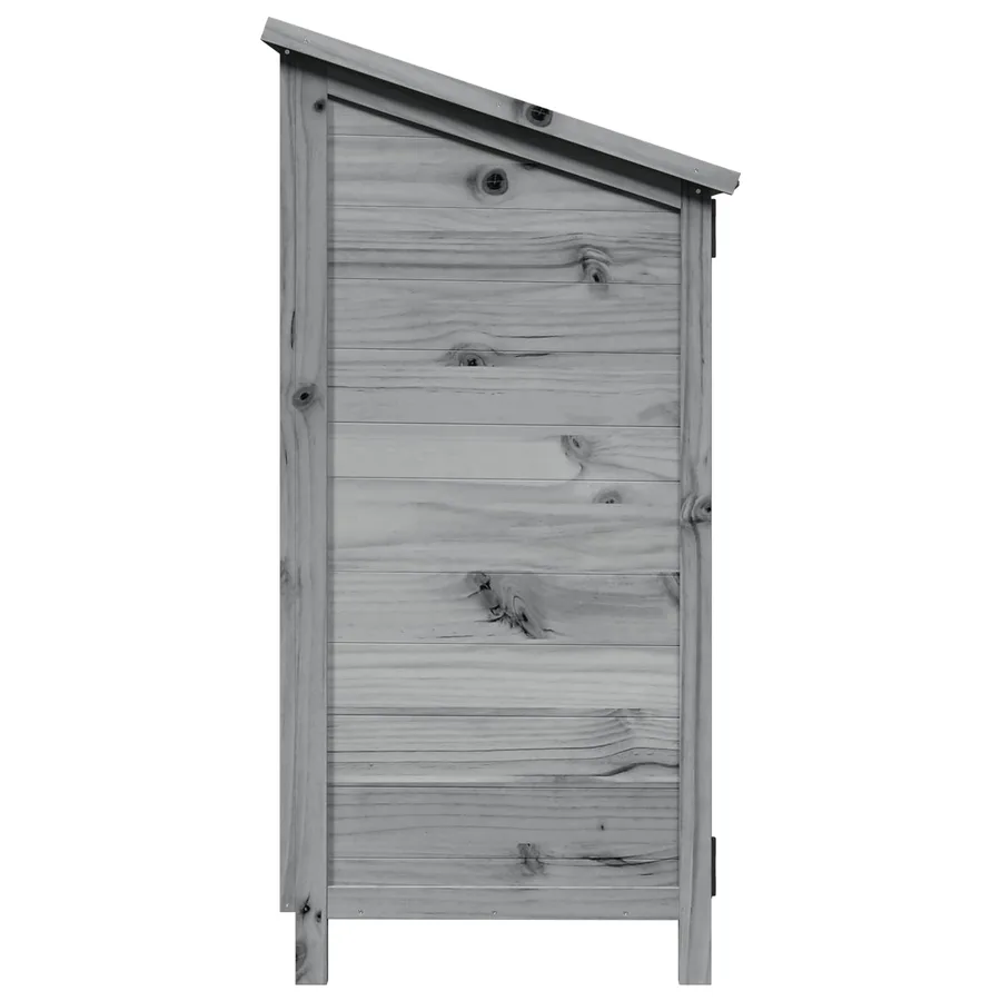 Abri de jardin Gris 59,5 x 56 x 113,5 cm Bois de Sapin Massif - 6