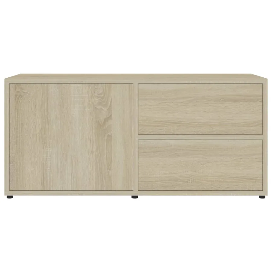Meuble TV Chêne sonoma 80x34x36 cm Bois d'ingénierie - 7