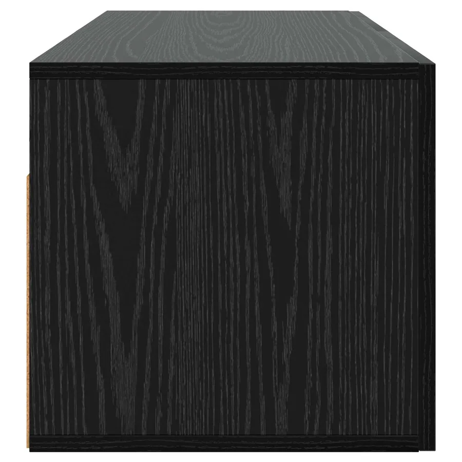 Meuble mural Montage mural Chêne noir 80 x 36,5 x 35 cm - 3