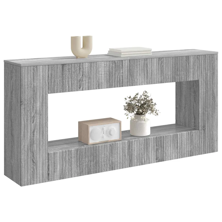 Table console Gris Sonoma 155 x 29 x 74 cm Bois d’ingénierie - 3