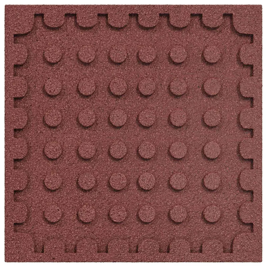 Dalles de Protection Anti-Chute 18 pcs Rouge 50 x 50 cm - 3