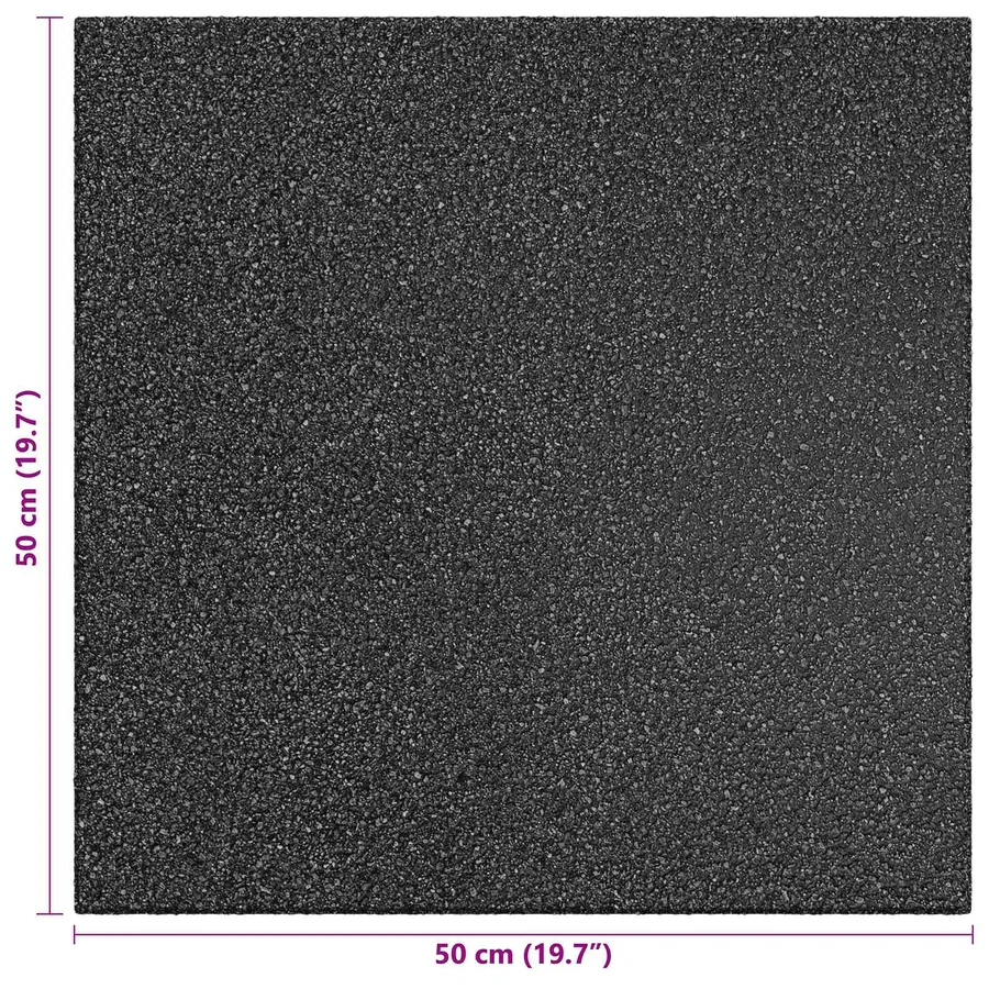 Dalles de Protection Anti-Chute 12 pcs Noir 50 x 50 cm - 6