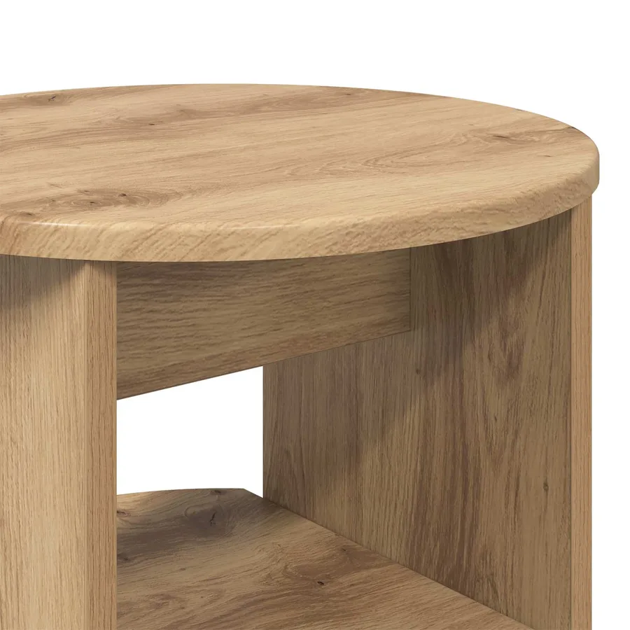 Meuble d'appoint 2 pcs Chêne Artisanal Ø40 x 50 cm - 10