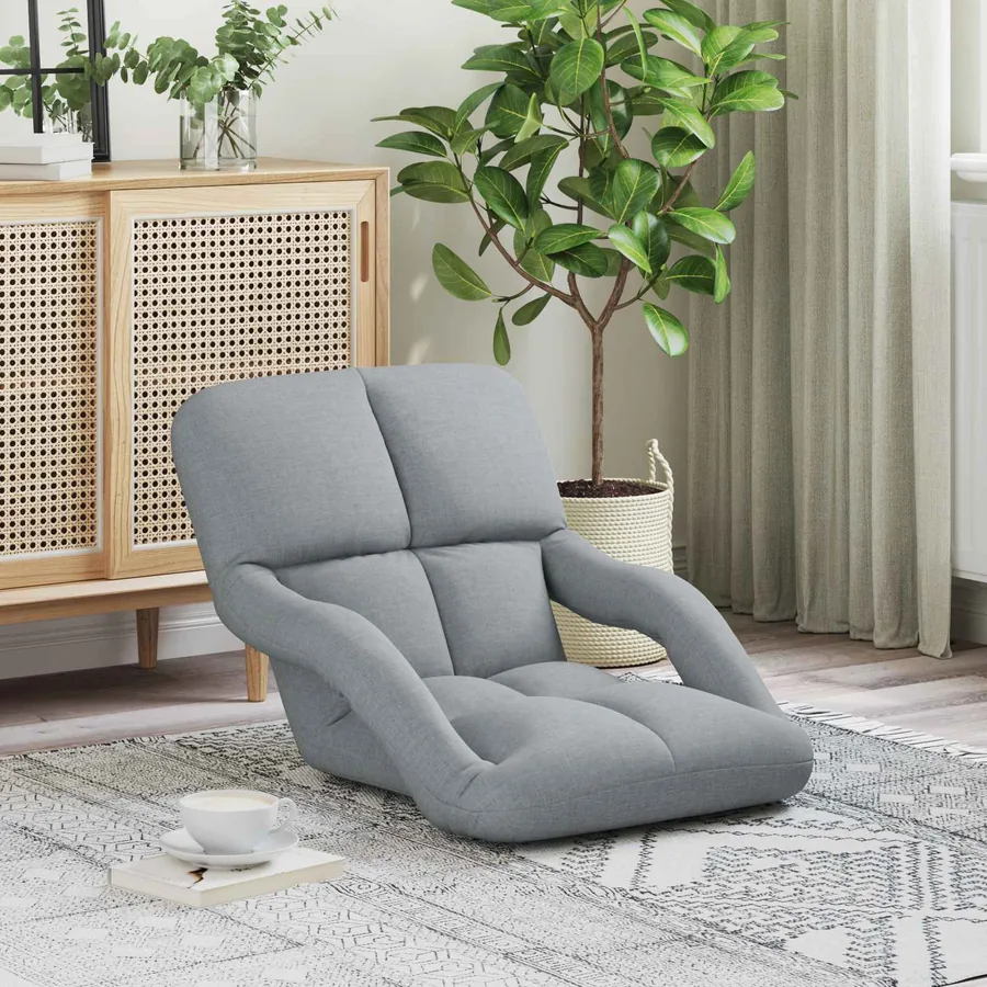 Chaise de sol réglable avec accoudoir
