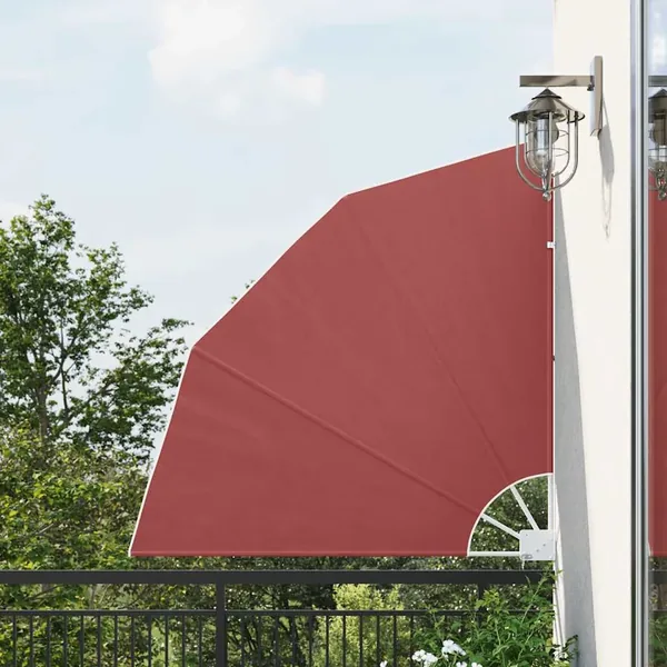 Auvent latéral pliable de balcon Terre cuite 140x140 cm
