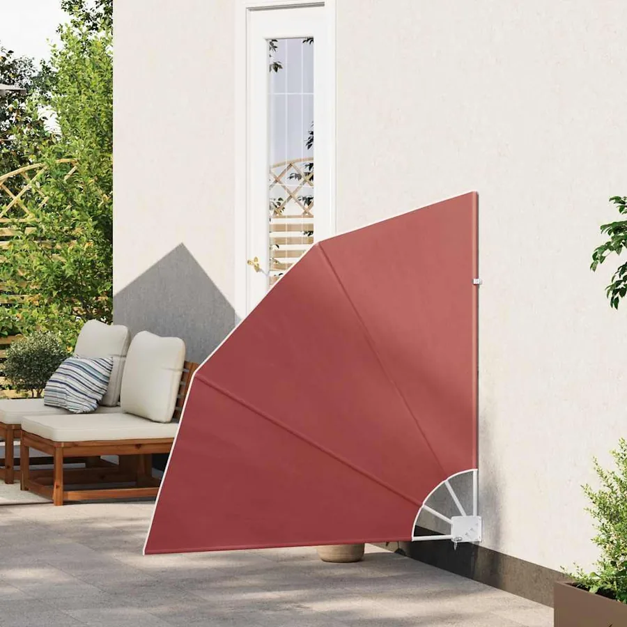 Auvent latéral pliable de balcon Terre cuite 140x140 cm - 3