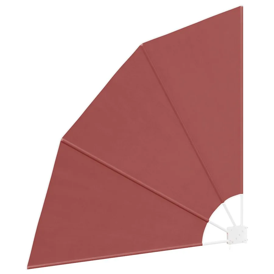 Auvent latéral pliable de balcon Terre cuite 140x140 cm - 4