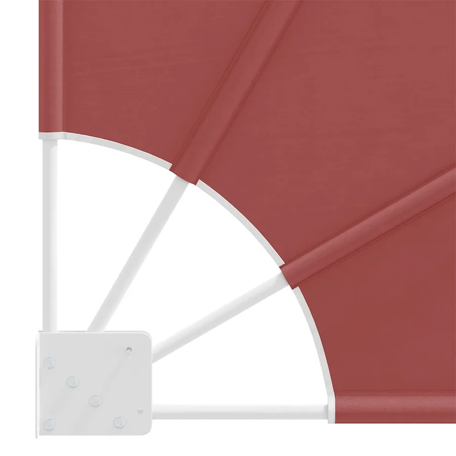 Auvent latéral pliable de balcon Terre cuite 140x140 cm - 8