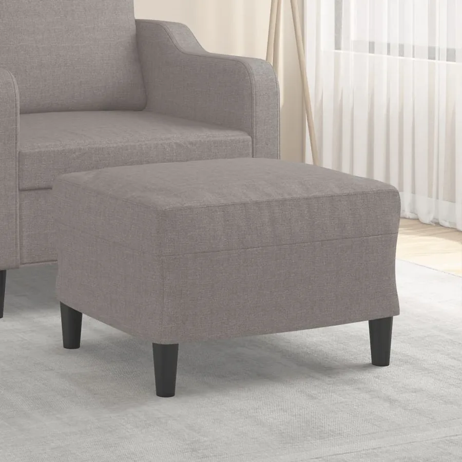 Repose-pied Taupe 60x50x41 cm Tissu