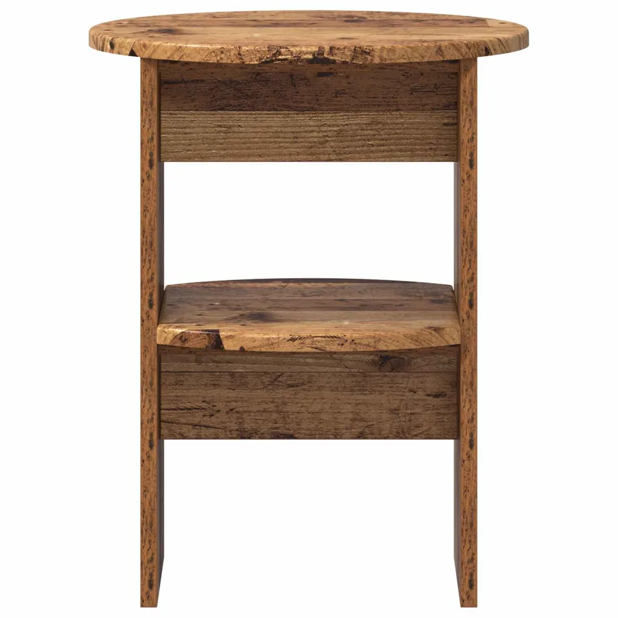 Meuble d'appoint 2 pcs Bois ancien Ø40 x 50 cm - 6