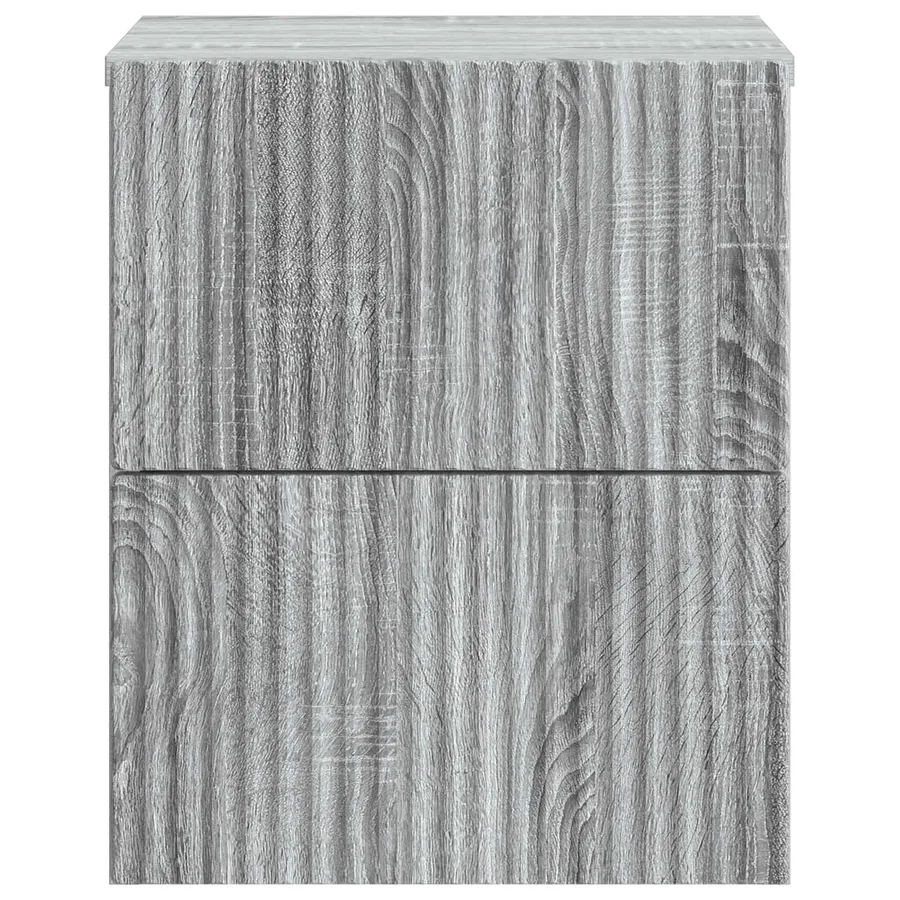 Cabinet de chevet mural Sonoma gris 33 x 34,5 x 40 cm - 5