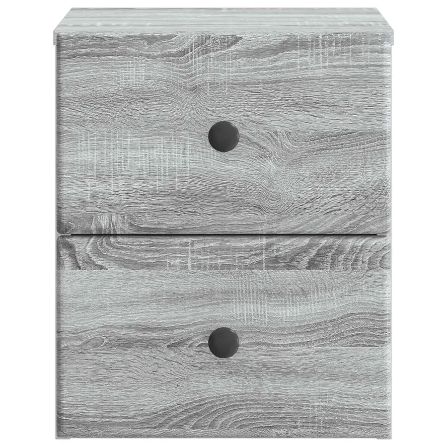 Cabinet de chevet mural Sonoma gris 34,5 x 33 x 40 cm - 5