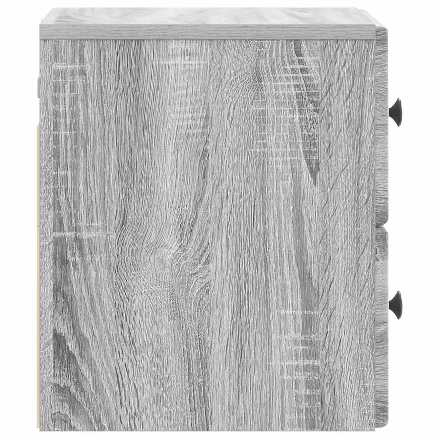 Cabinet de chevet mural Sonoma gris 34,5 x 33 x 40 cm - 6